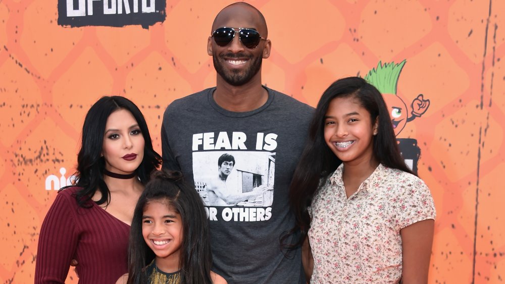 Kobe Bryant con familia