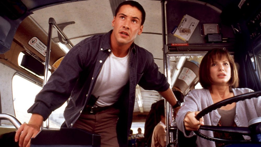 Keanu Reeves y Sandra Bullock en Speed