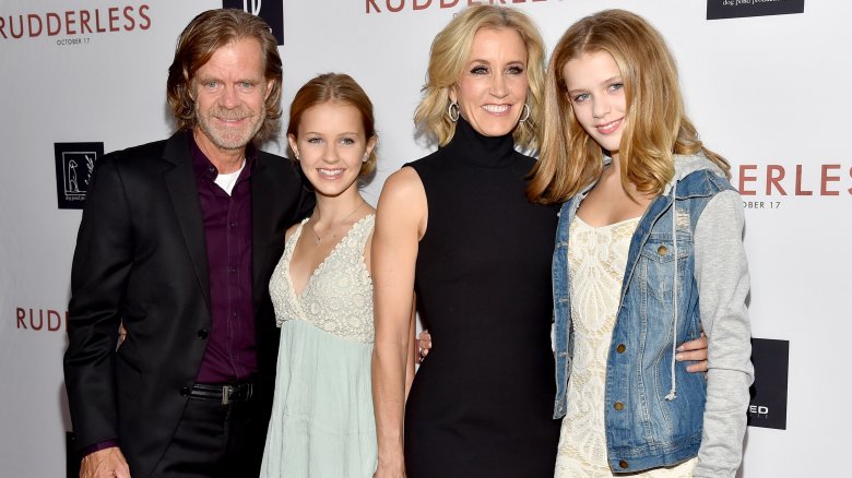 William H. Macy, Felicity Huffman, sus hijas