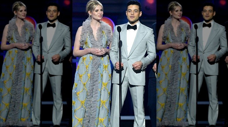 Lucy Boynton y Rami Malek