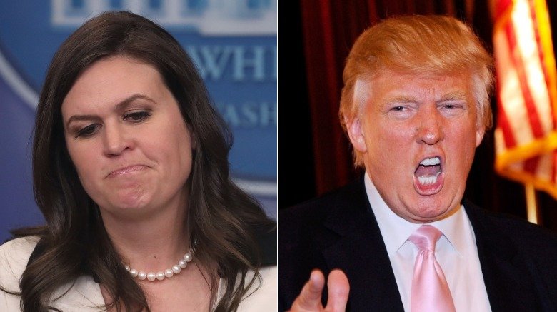 La secretaria de prensa de la Casa Blanca, Sarah Huckabee Sanders