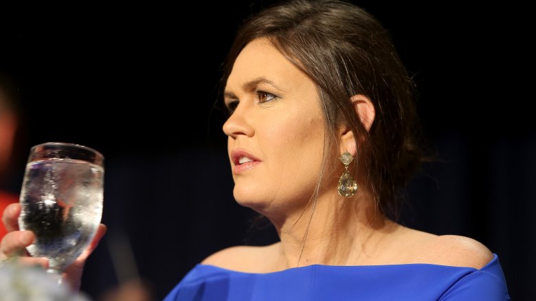 Sarah Huckabee Sanders en la cena de corresponsales de la Casa Blanca