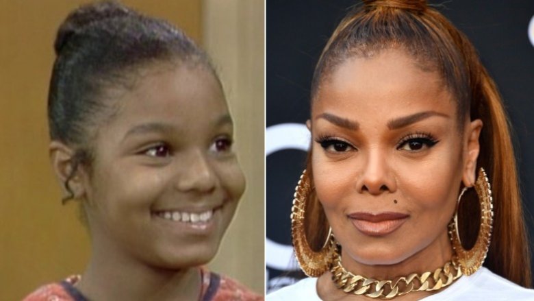 Janet Jackson antes y después de la cirugía plástica