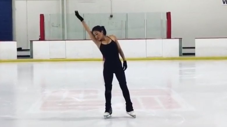 Michelle Kwan baila en el hielo en 2018