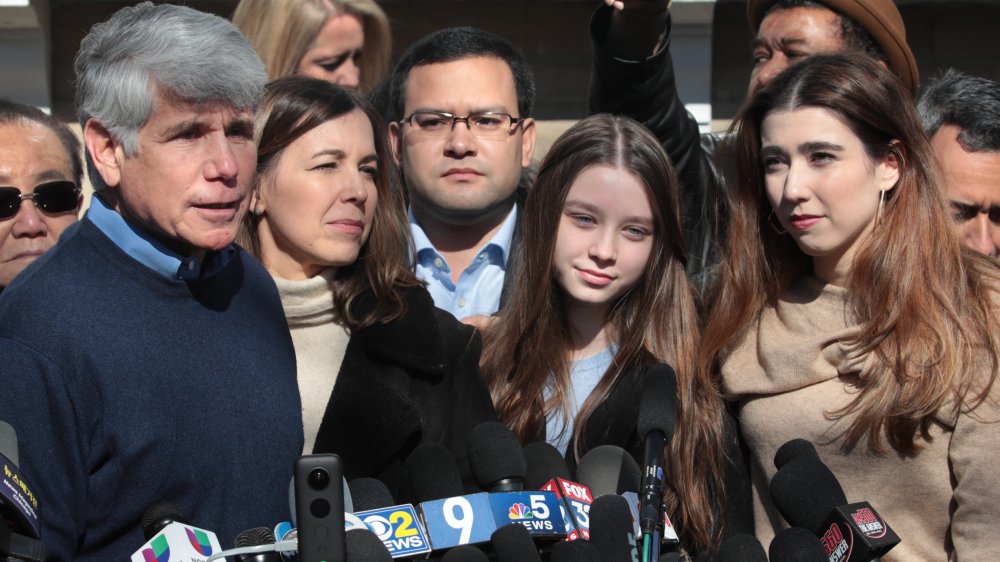 Rod Blagojevich con su familia.