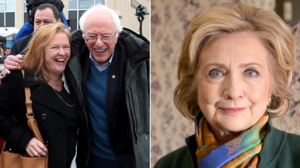 Bernie Sanders y Jane Sanders, Hillary Clinton