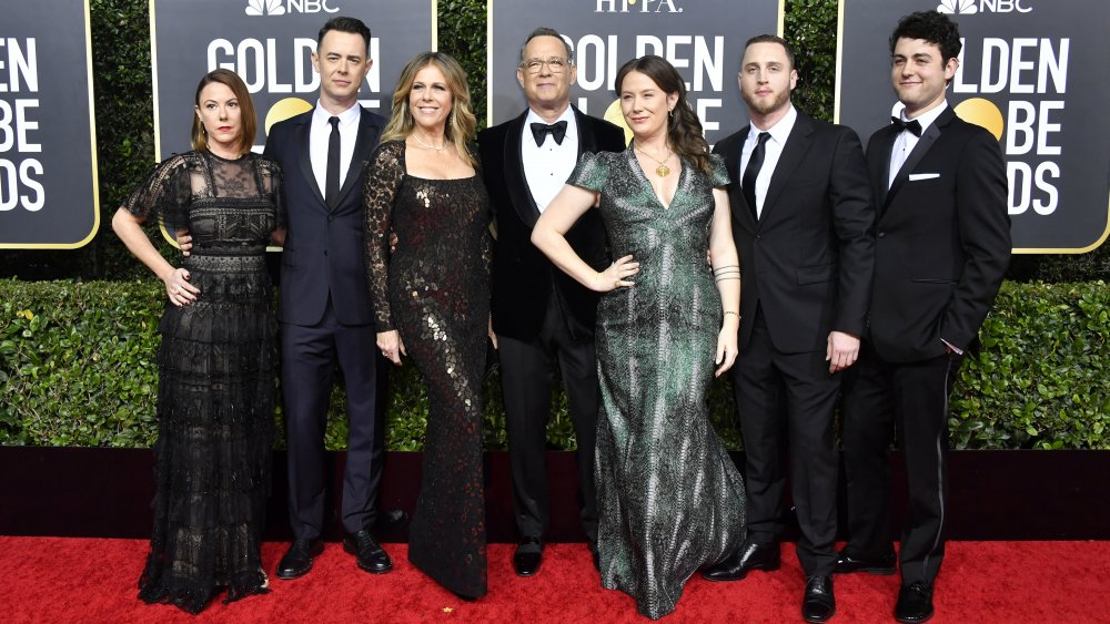 Samantha Bryant, Colin Hanks, Rita Wilson, Tom Hanks, Elizabeth Ann Hanks, Chet Hanks, Truman Theodore Hanks