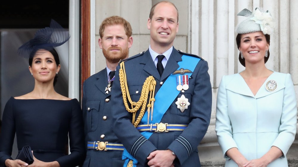 Príncipe William, Príncipe Harry, Kate Middleton y Meghan Markle