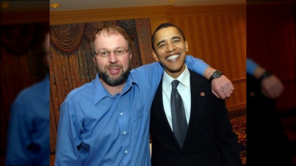 Levi Sanders y Barack Obama