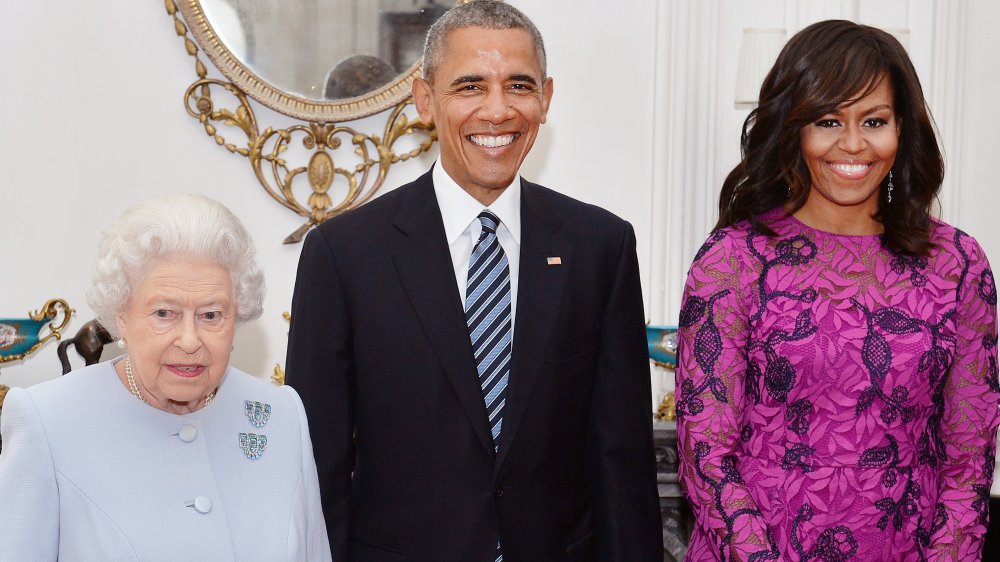 Queen Elizabeth, Barack Obama y Michelle Obama