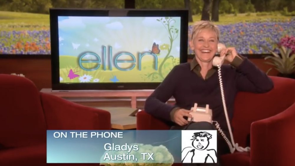 Gladys Hardy llamando al show de Ellen DeGeneres