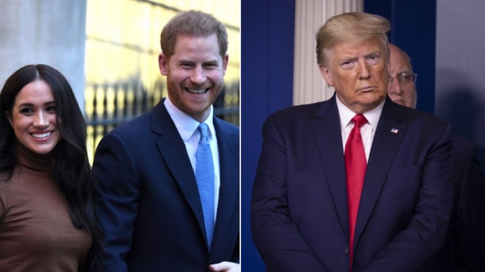 Meghan Markle, el príncipe Harry y Donald Trump