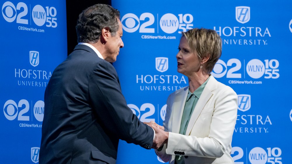 Andrew Cuomo y Cynthia Nixon