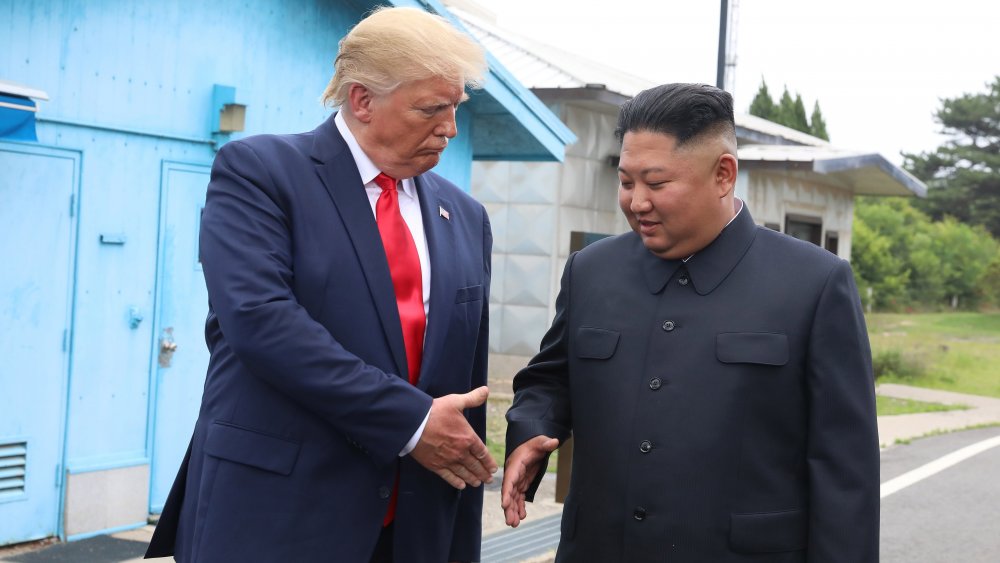 Kim Jong Un y el presidente Donald Trump