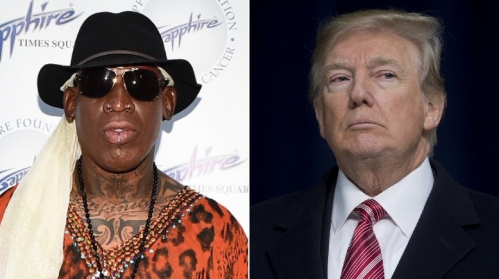 Dennis Rodman y Donald Trump 