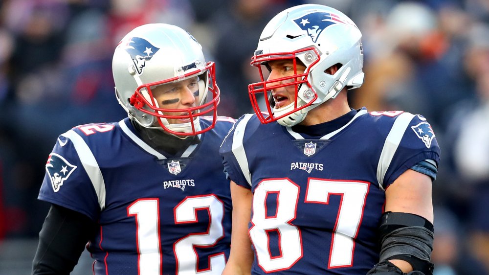 Tom Brady y Rob Gronkowski