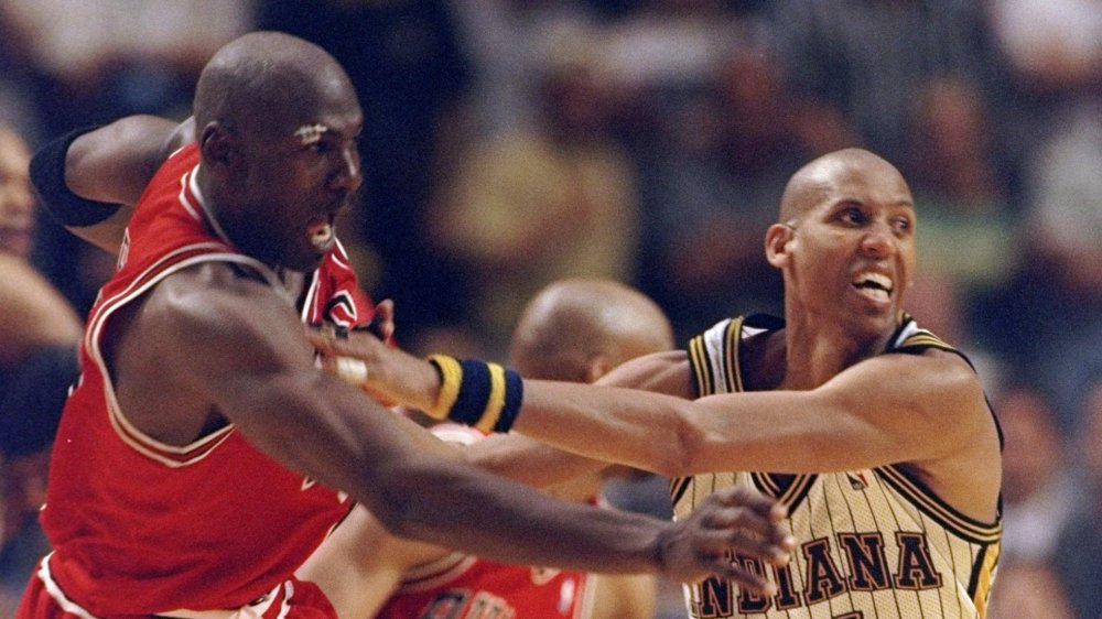 Michael Jordan y Reggie Miller