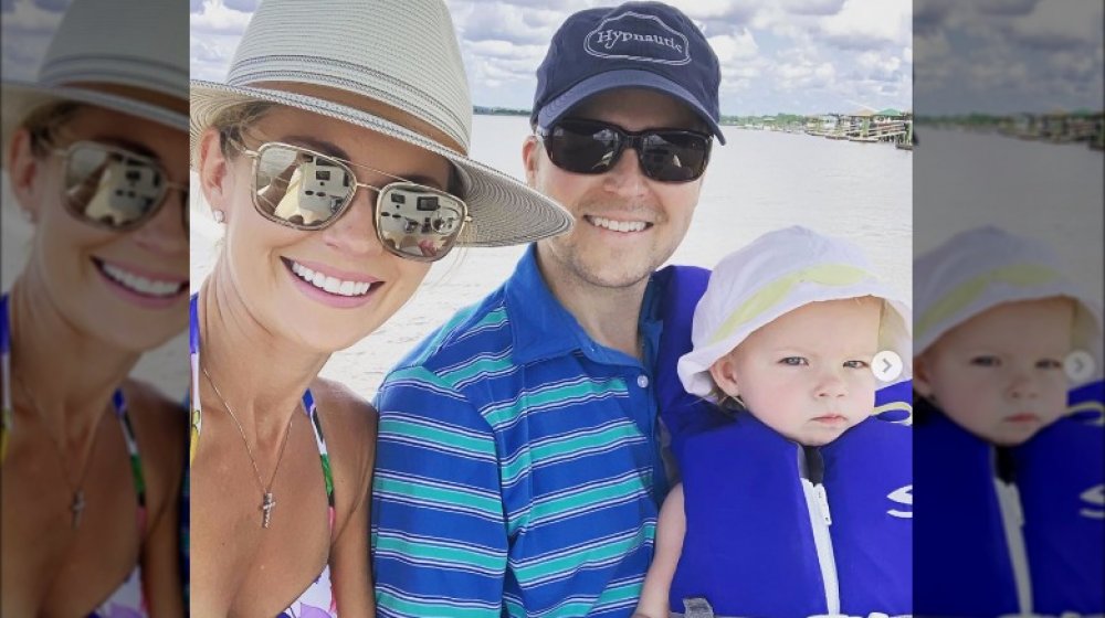 Cameran Eubanks y Jason Wimberly y su hija