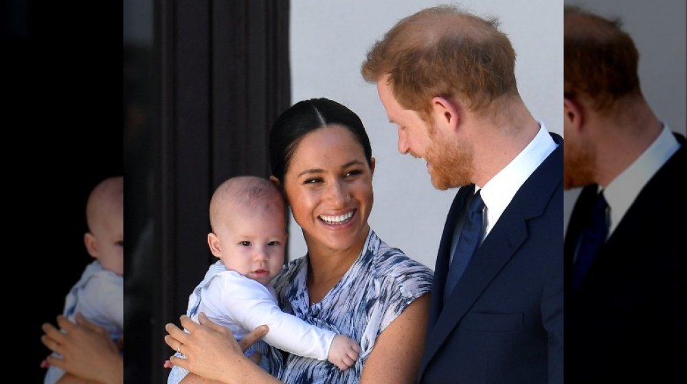 Archie Mountbatten-Windsor, Meghan Markle, Príncipe Harry 