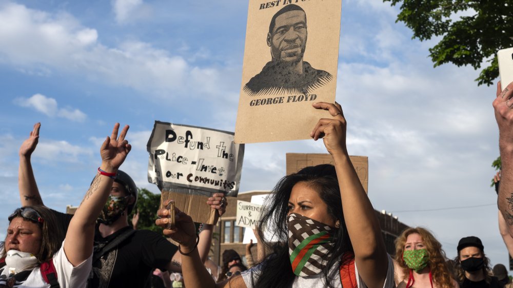 Manifestantes de Black Lives Matter 