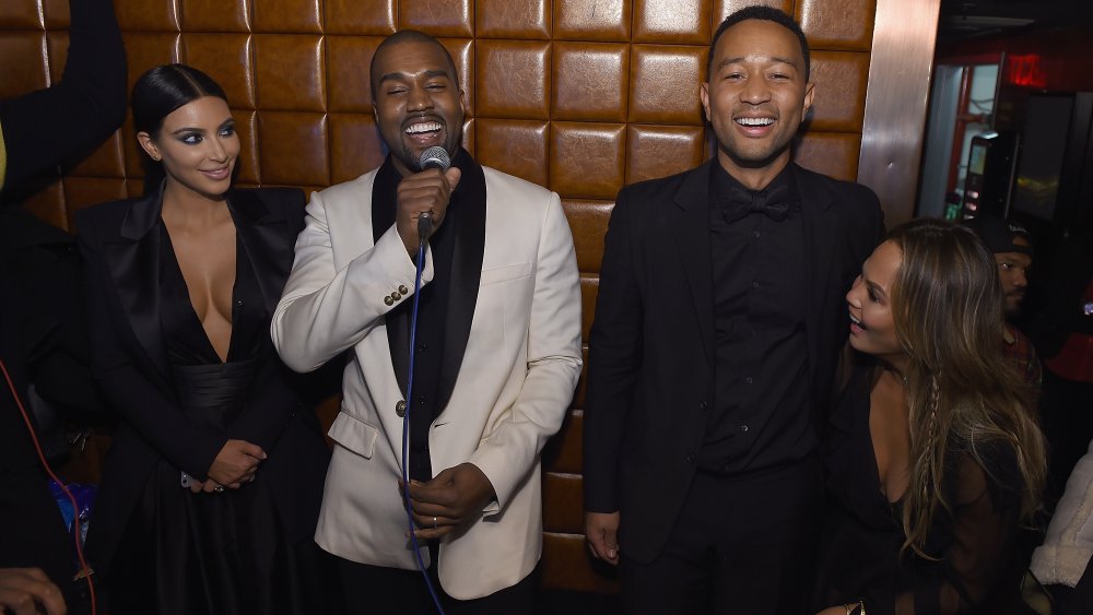 Kim Kardashian, Kanye West, John Legend y Chrissy Teigen