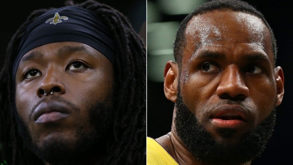 Alvin Kamara, LeBron James 