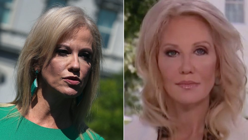 Kellyanne Conway, entonces vs. ahora