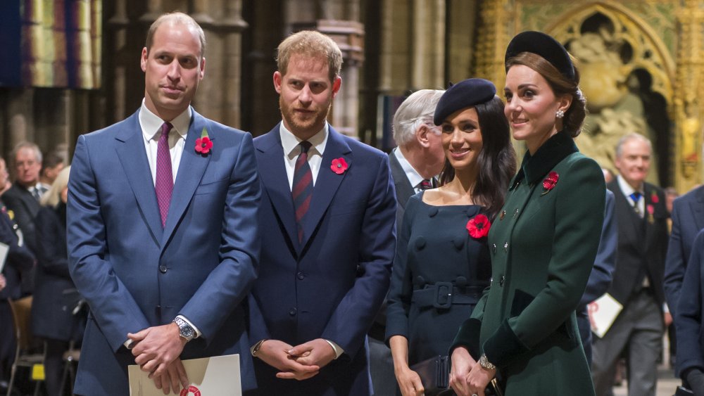 Príncipe William, Príncipe Harry, Meghan Markle y Kate Middleton