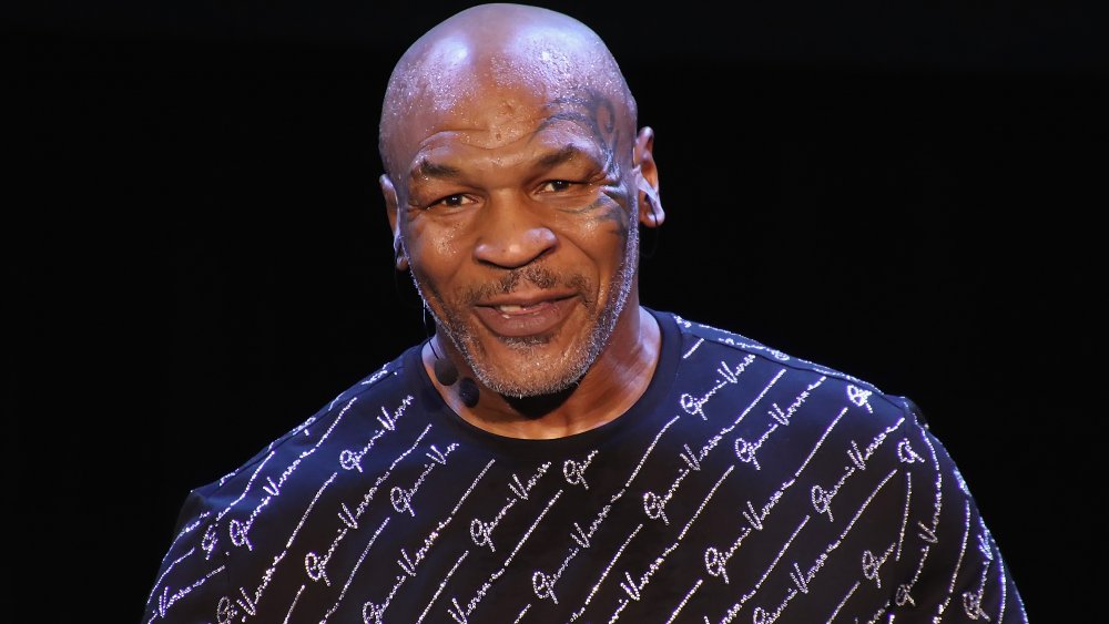 Mike Tyson presentando su espectáculo individual "La verdad indiscutible" en Atlantic City 