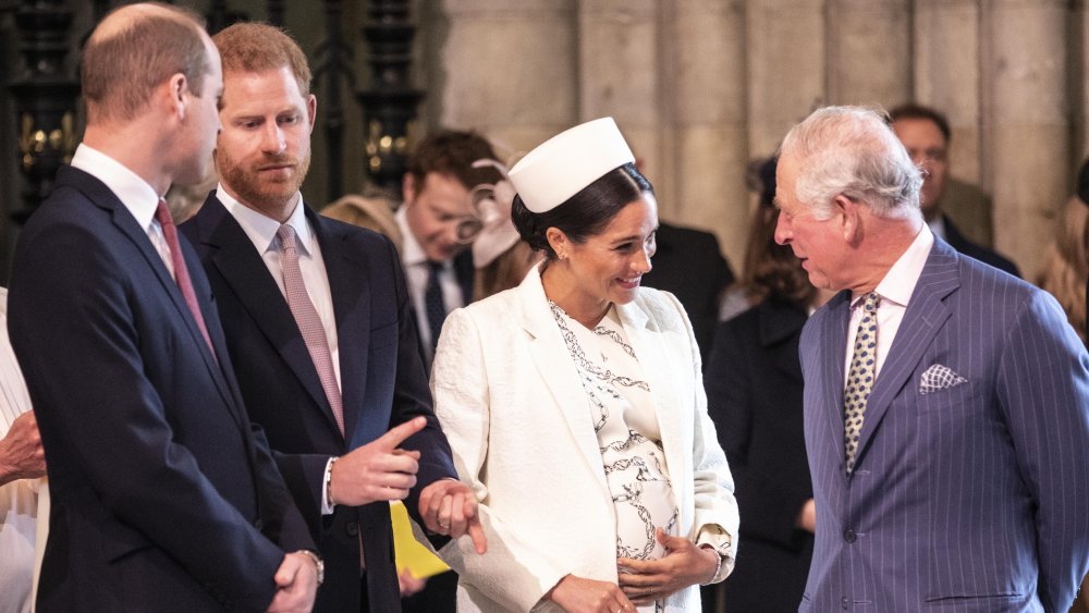 Príncipe William, Príncipe Harry, Príncipe Charles y Meghan Markle 