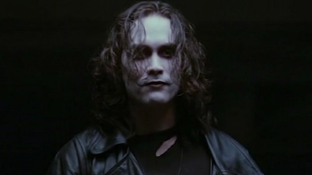 Brandon Lee actuando en The Crow