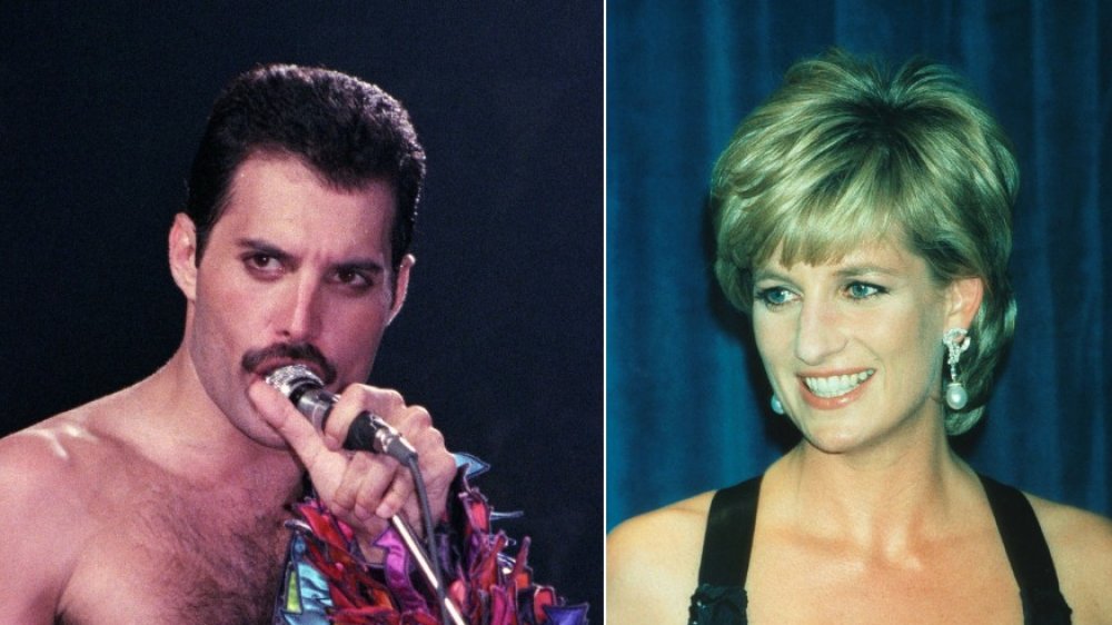 Freddie Mercury y la princesa Diana