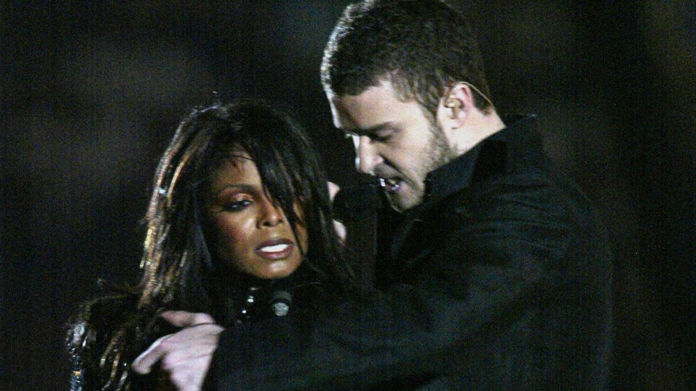 Justin Timberlake y Janet Jackson durante su Sup