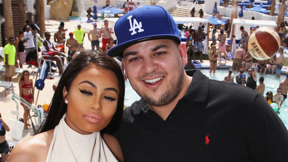 Blac Chyna y Rob Kardashian en el Sky Beach Club en el Tropicana Las Vegas 