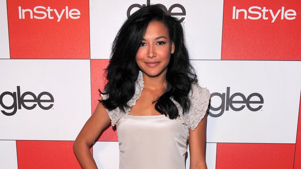 La actriz Naya Rivera llega a la fiesta de InStyle y 20th Century Fox para celebrar las 4 nominaciones al Globo de Oro de Glee en el Sunset Tower Hotel