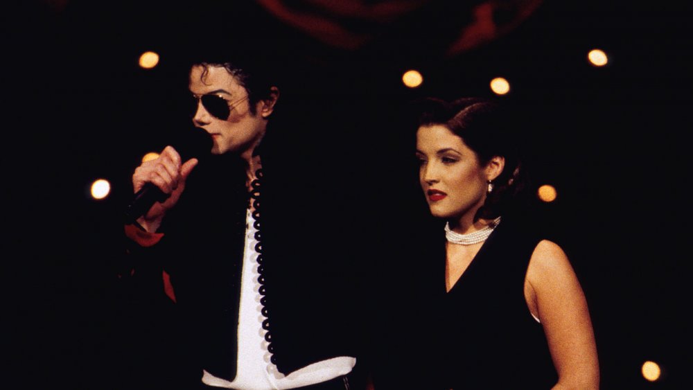 Lisa Marie Presley and Michael Jackson 