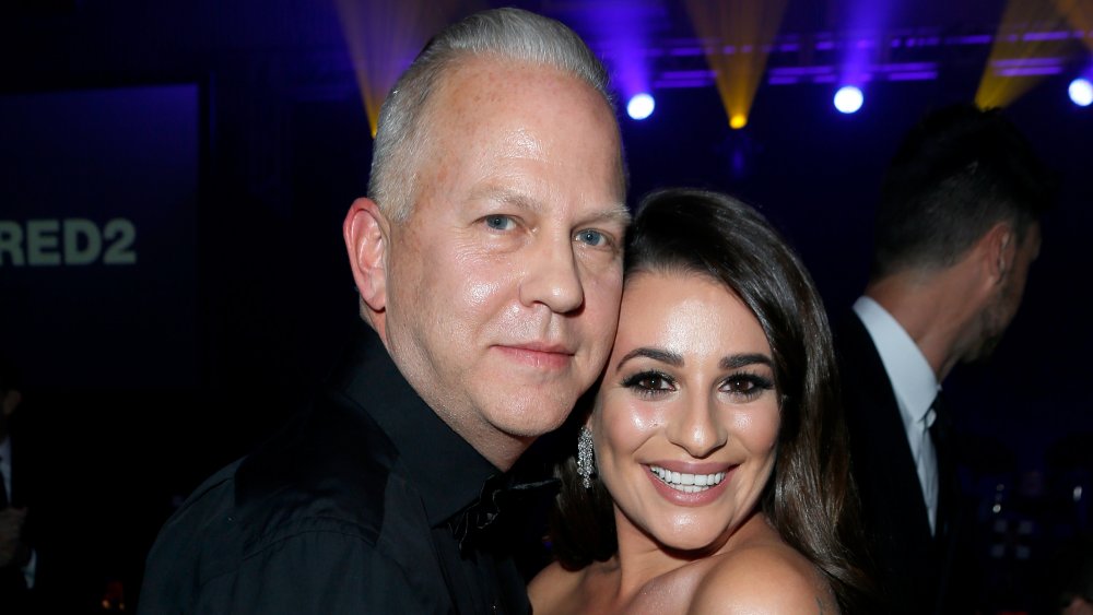 Ryan murphy y lea michele en la gala de inspiración de amfAR los Ángeles