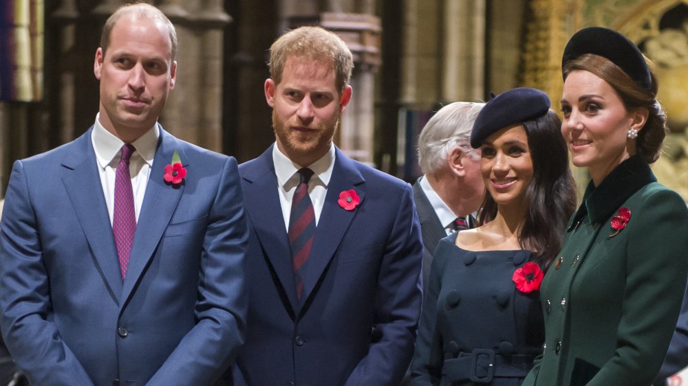 El Príncipe William, el Príncipe Harry, Meghan Markle, Kate Middleton se reunieron en un evento de Westminster