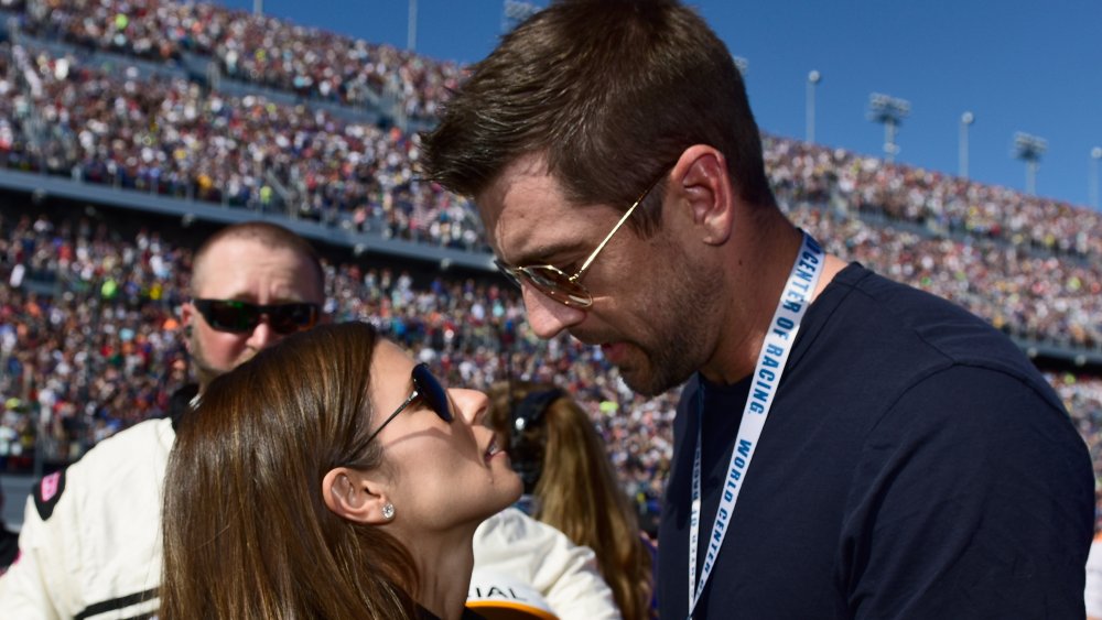 Danica Patrick y Aaron Rodgers