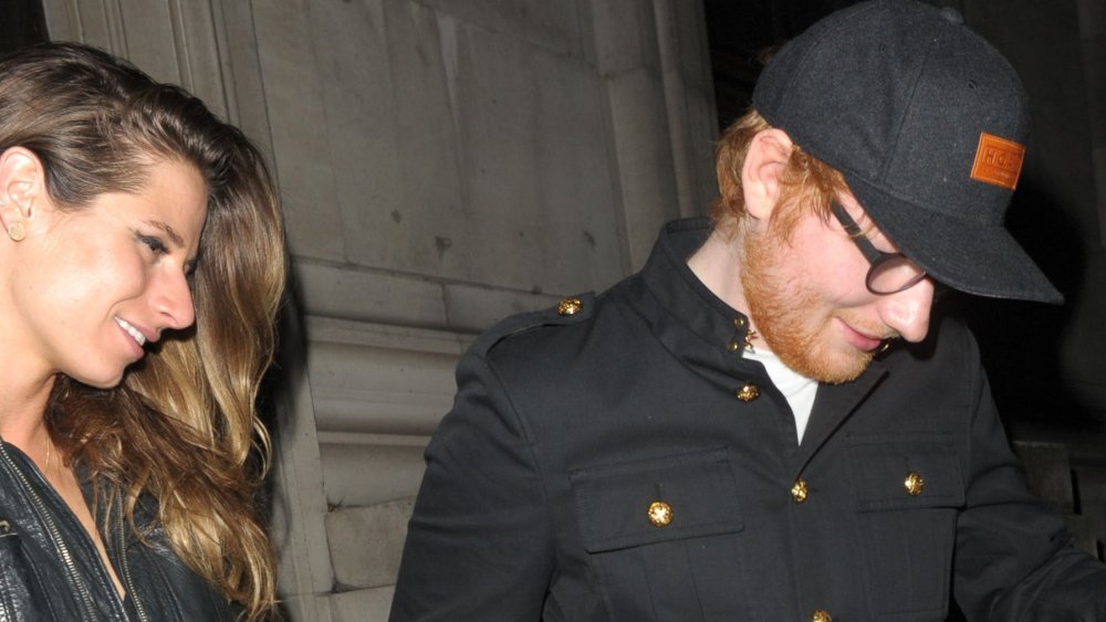 Cherry Seaborn and Ed Sheeran leaving an event 