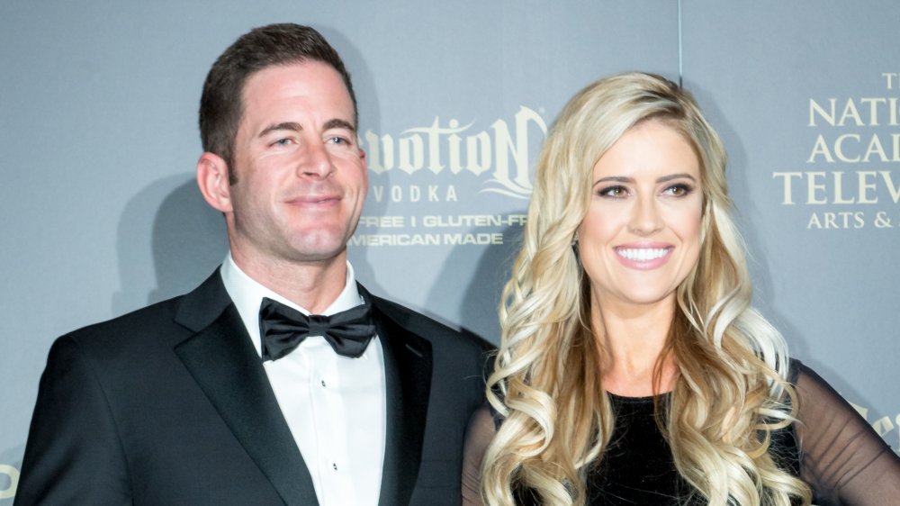 Tarek el moussa y christina anstead en la 44a entrega anual de premios emmy diurnos