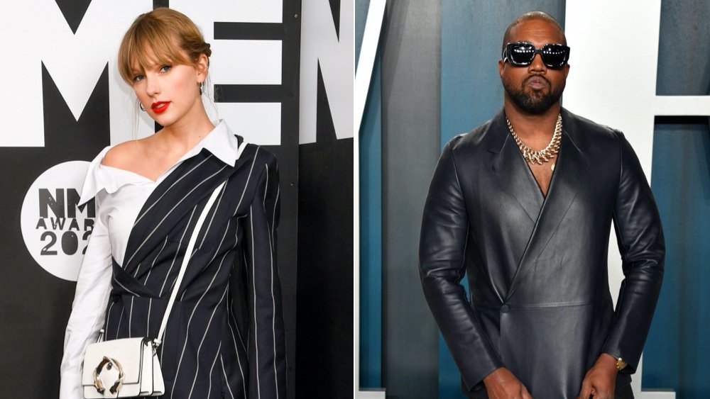 La cantante y compositora Taylor Swift y el rapero Kanye West