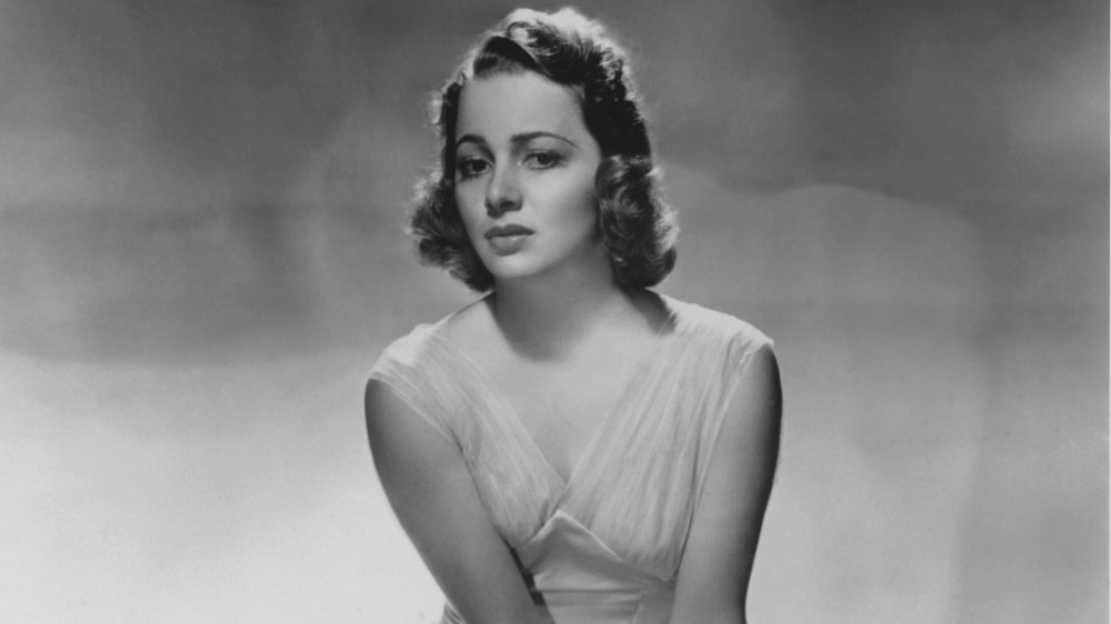 Foto en blanco y negro de Olivia de Havilland tomada en 1938