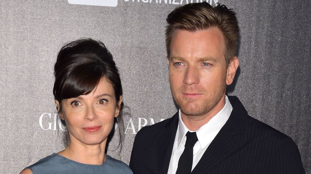 Eve Mavrakis and Ewan McGregor attending a benefit at the Cannes Film Festival in 2012