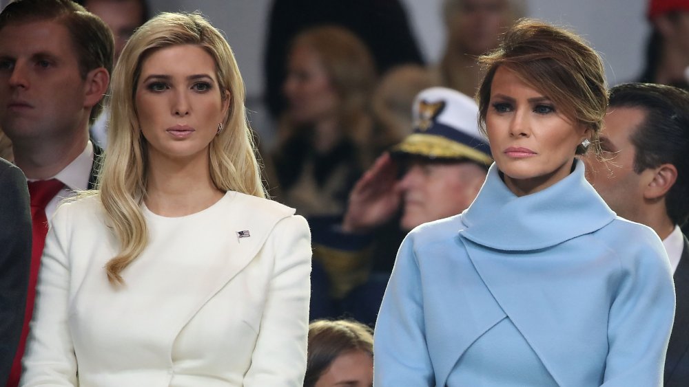 Ivanka Trump y Melania Trump en la inauguración de Donald Trump 