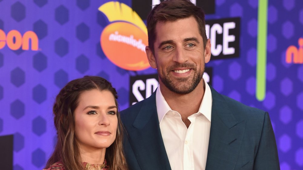 Danica Patrick y Aaron Rodgers