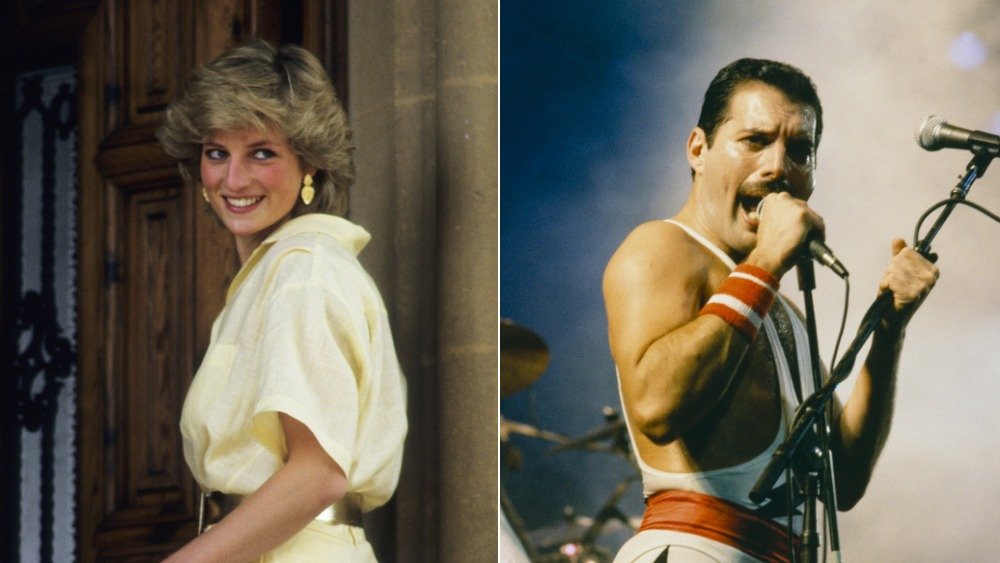 La princesa Diana y Freddie Mercury