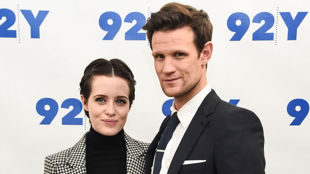 Claire Foy y Matt Smith en una proyección de The Crown en la 92nd Street Y