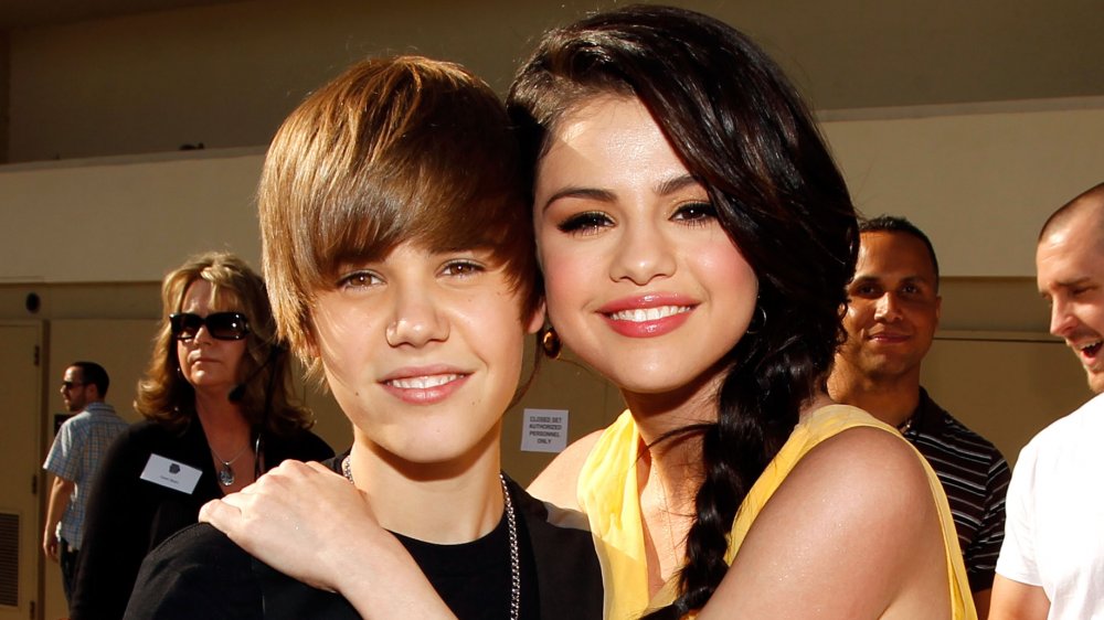 Justin Bieber y Selena Gomez en la 23ª entrega anual de los Kids 'Choice Awards de Nickelodeon