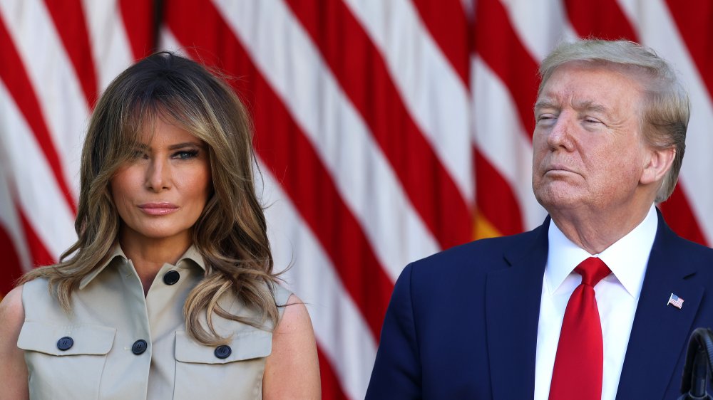 Melania Trump con Donald Trump